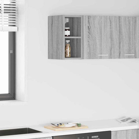 vidaXL Hanging cabinet with Shelf Riga Grey Sonoma 20 x 29.5 x 40 cm