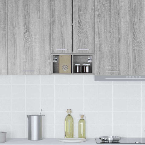 vidaXL Hanging cabinet with Shelf Riga Grey Sonoma 20 x 29.5 x 40 cm