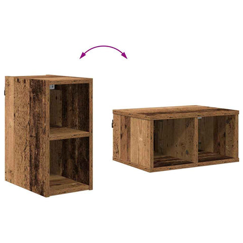 vidaXL Hanging cabinet Riga Old Wood 20 x 29.5 x 40 cm Engineered Wood