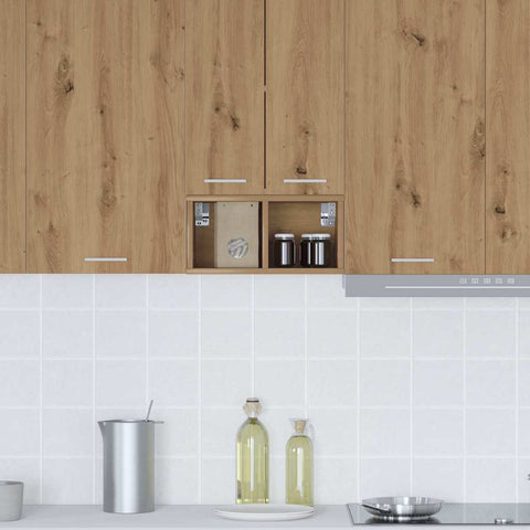 vidaXL Hanging cabinet with Shelf Riga Artisan Oak 20 x 29.5 x 40 cm