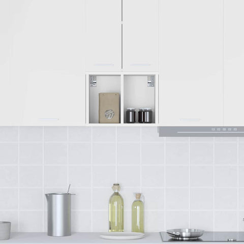 vidaXL Hanging cabinet Riga White 30 x 29.5 x 40 cm Engineered Wood