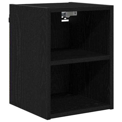 vidaXL Hanging cabinet with Shelf Riga Black Oak 30 x 29.5 x 40 cm