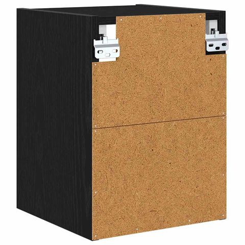 vidaXL Hanging cabinet with Shelf Riga Black Oak 30 x 29.5 x 40 cm