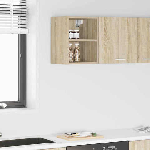 vidaXL Hanging cabinet with Shelf Riga Sonoma Oak 30 x 29.5 x 40 cm