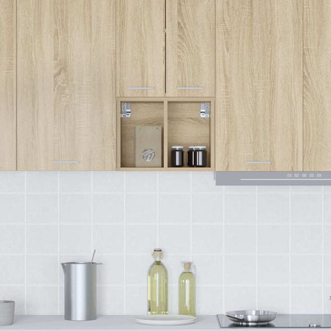vidaXL Hanging cabinet with Shelf Riga Sonoma Oak 30 x 29.5 x 40 cm