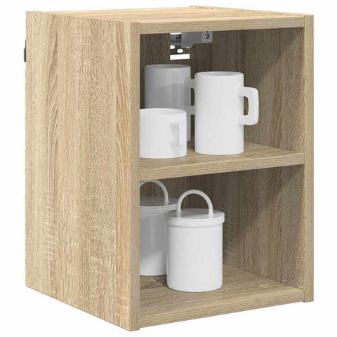 vidaXL Hanging cabinet with Shelf Riga Sonoma Oak 30 x 29.5 x 40 cm