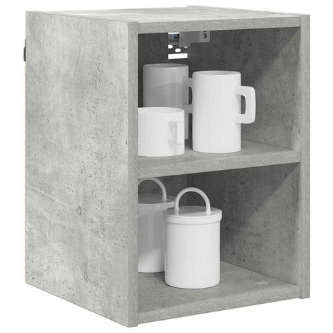 vidaXL Hanging cabinet with Shelf Riga Concrete Grey 30 x 29.5 x 40 cm