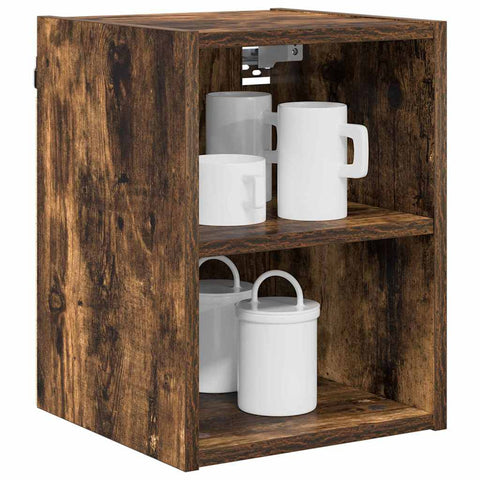 vidaXL Hanging cabinet with Shelf Riga Smoked Oak 30 x 29.5 x 40 cm