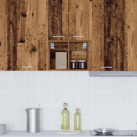 vidaXL Hanging cabinet Riga Old Wood 30 x 29.5 x 40 cm Engineered Wood