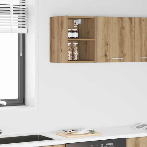 vidaXL Hanging cabinet with Shelf Riga Artisan Oak 30 x 29.5 x 40 cm