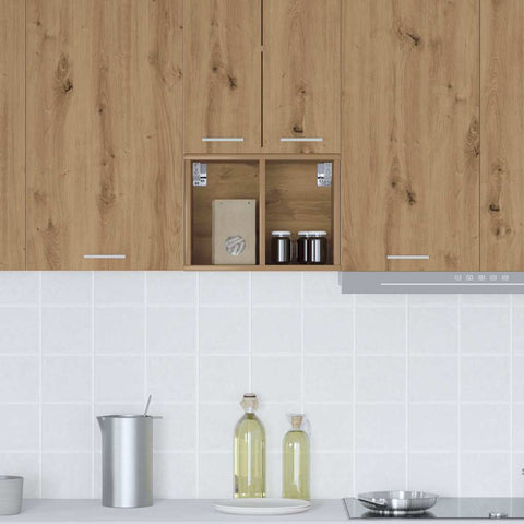 vidaXL Hanging cabinet with Shelf Riga Artisan Oak 30 x 29.5 x 40 cm