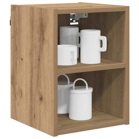 vidaXL Hanging cabinet with Shelf Riga Artisan Oak 30 x 29.5 x 40 cm