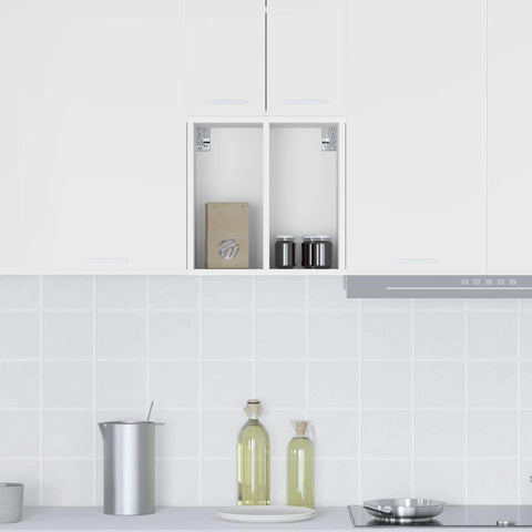 vidaXL Hanging cabinet Riga White 40 x 29.5 x 40 cm Engineered Wood