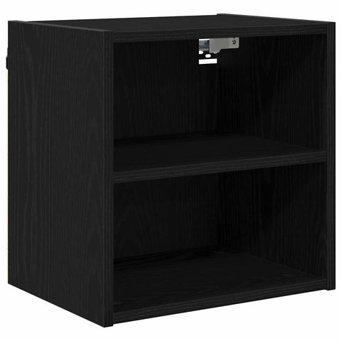 vidaXL Hanging cabinet with Shelf Riga Black Oak 40 x 29.5 x 40 cm