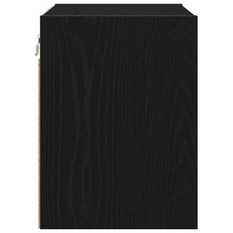 vidaXL Hanging cabinet with Shelf Riga Black Oak 40 x 29.5 x 40 cm