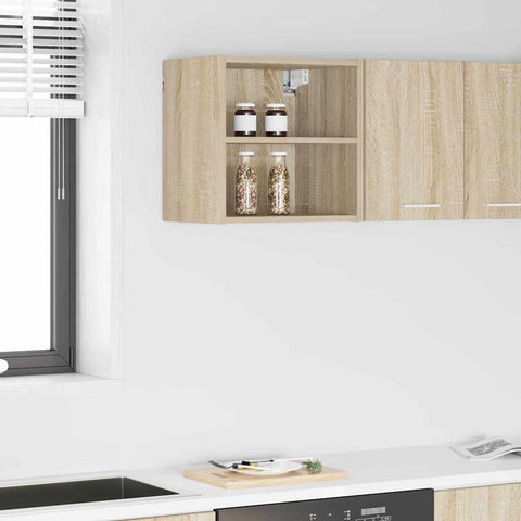 vidaXL Hanging cabinet with Shelf Riga Sonoma Oak 40 x 29.5 x 40 cm