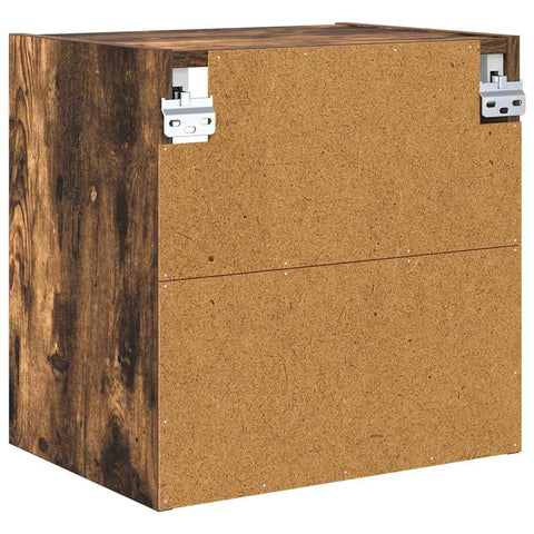 vidaXL Hanging cabinet with Shelf Riga Smoked Oak 40 x 29.5 x 40 cm