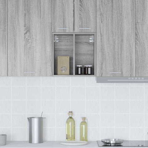 vidaXL Hanging cabinet with Shelf Riga Grey Sonoma 40 x 29.5 x 40 cm