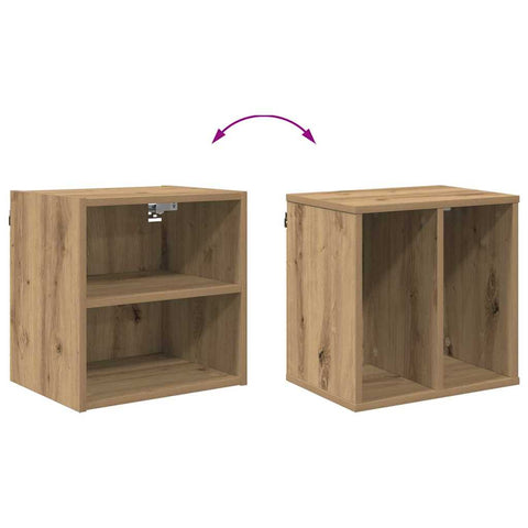 vidaXL Hanging cabinet with Shelf Riga Artisan Oak 40 x 29.5 x 40 cm