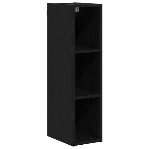 vidaXL Hanging cabinet with Shelf Riga Black Oak 20 x 29.5 x 80 cm
