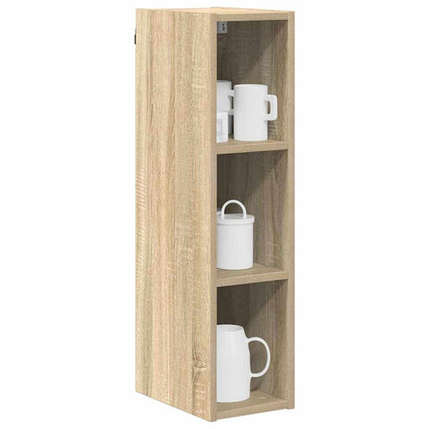 vidaXL Hanging cabinet with Shelf Riga Sonoma Oak 20 x 29.5 x 80 cm