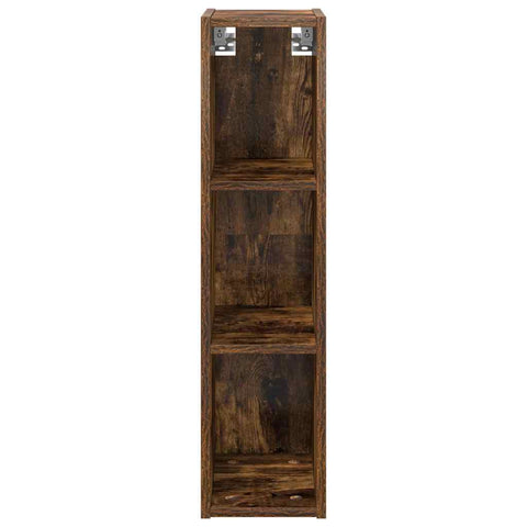 vidaXL Hanging cabinet with Shelf Riga Smoked Oak 20 x 29.5 x 80 cm