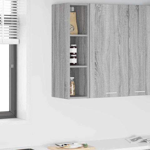 vidaXL Hanging cabinet with Shelf Riga Grey Sonoma 20 x 29.5 x 80 cm