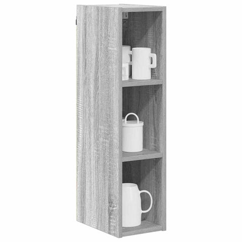 vidaXL Hanging cabinet with Shelf Riga Grey Sonoma 20 x 29.5 x 80 cm