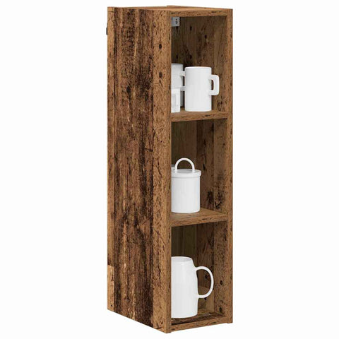 vidaXL Hanging cabinet Riga Old Wood 20 x 29.5 x 80 cm Engineered Wood