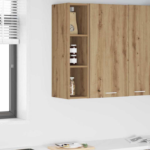 vidaXL Hanging cabinet with Shelf Riga Artisan Oak 20 x 29.5 x 80 cm