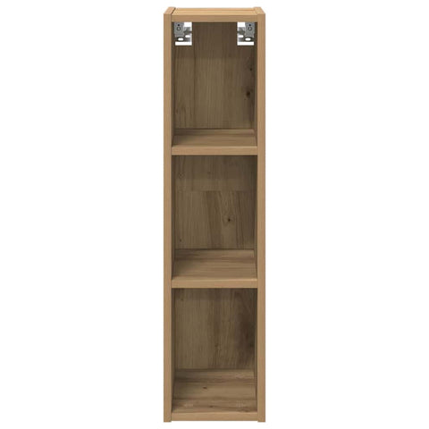 vidaXL Hanging cabinet with Shelf Riga Artisan Oak 20 x 29.5 x 80 cm