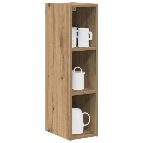 vidaXL Hanging cabinet with Shelf Riga Artisan Oak 20 x 29.5 x 80 cm