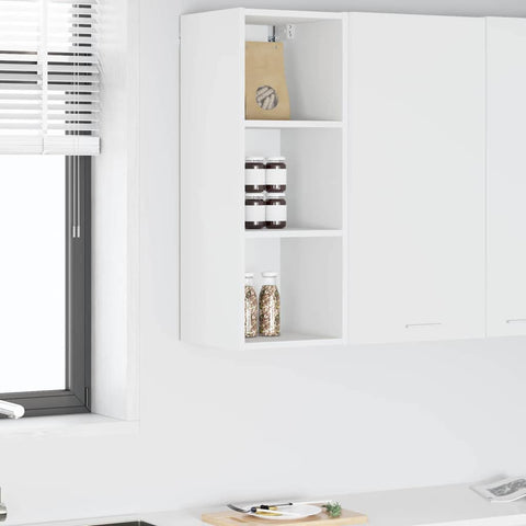 vidaXL Hanging cabinet Riga White 30 x 29.5 x 80 cm Engineered Wood