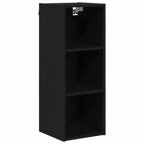 vidaXL Hanging cabinet with Shelf Riga Black Oak 30 x 29.5 x 80 cm