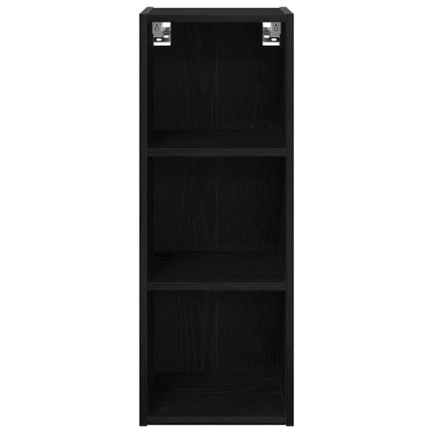 vidaXL Hanging cabinet with Shelf Riga Black Oak 30 x 29.5 x 80 cm