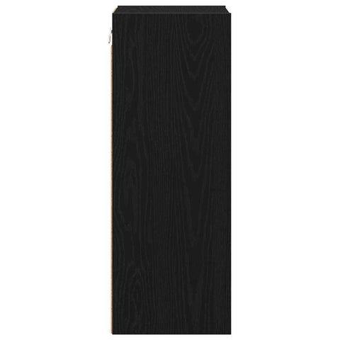 vidaXL Hanging cabinet with Shelf Riga Black Oak 30 x 29.5 x 80 cm