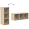 vidaXL Hanging cabinet with Shelf Riga Sonoma Oak 30 x 29.5 x 80 cm