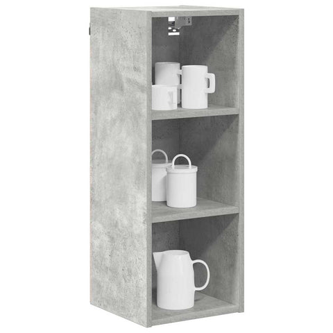 vidaXL Hanging cabinet with Shelf Riga Concrete Grey 30 x 29.5 x 80 cm