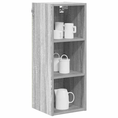 vidaXL Hanging Cabinet with Shelf Riga Grey Sonoma 30 x 29.5 x 80 cm