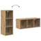 vidaXL Hanging cabinet with Shelf Riga Artisan Oak 30 x 29.5 x 80 cm
