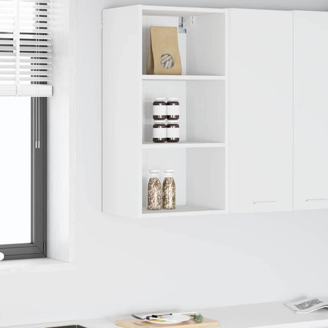 vidaXL Hanging cabinet Riga White 40 x 29.5 x 80 cm Engineered Wood