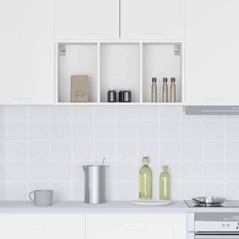 vidaXL Hanging cabinet Riga White 40 x 29.5 x 80 cm Engineered Wood