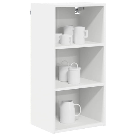 vidaXL Hanging cabinet Riga White 40 x 29.5 x 80 cm Engineered Wood
