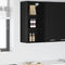 vidaXL Hanging cabinet with Shelf Riga Black Oak 40 x 29.5 x 80 cm