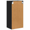 vidaXL Hanging cabinet with Shelf Riga Black Oak 40 x 29.5 x 80 cm