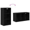 vidaXL Hanging cabinet with Shelf Riga Black Oak 40 x 29.5 x 80 cm