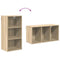 vidaXL Hanging cabinet with Shelf Riga Sonoma Oak 40 x 29.5 x 80 cm