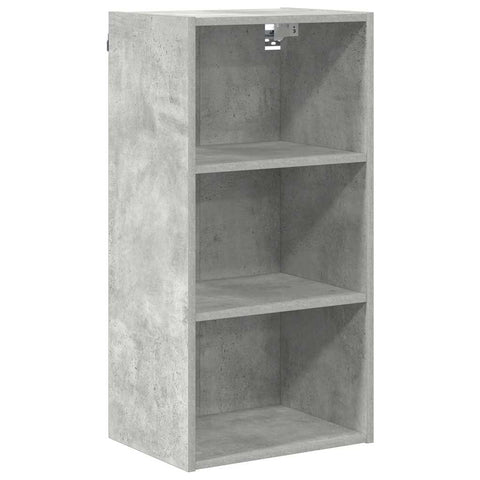 vidaXL Hanging cabinet with Shelf Riga Concrete Grey 40 x 29.5 x 80 cm