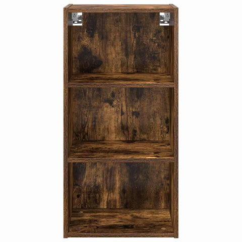 vidaXL Hanging cabinet with Shelf Riga Smoked Oak 40 x 29.5 x 80 cm