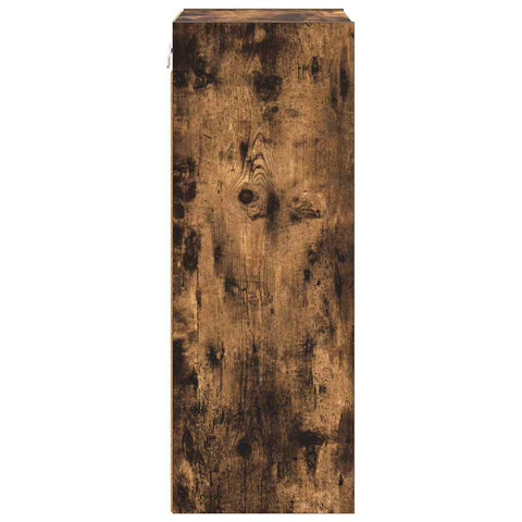 vidaXL Hanging cabinet with Shelf Riga Smoked Oak 40 x 29.5 x 80 cm